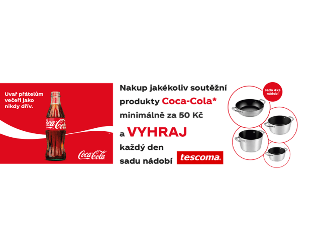 soutěž Tesco Coca-Cola Fanta Sprite nádobí Tescoma